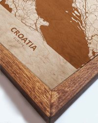 Wooden Map of Croatia, Country Map 2