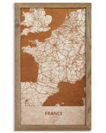 Wooden Map of France, Country Map 1