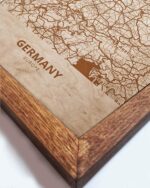 Wooden Map of Germany, Country Map 2