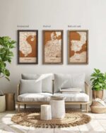 Wooden Map of Germany, Country Map 5