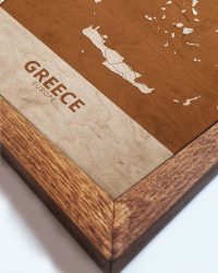 Wooden Map of Greece, Country Map 2