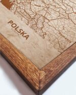 Wooden Map of Poland, Country Map 1