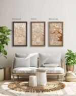 Wooden Street Map of Berlin - Urban City Plan 5