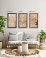 Wooden Street Map of Cracow - Urban City Plan 4