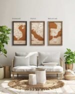 Wooden Map of Croatia, Country Map 5