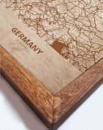Wooden Map of Germany, Country Map 2
