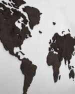 Country World Map Wood Wall Art Heban 1